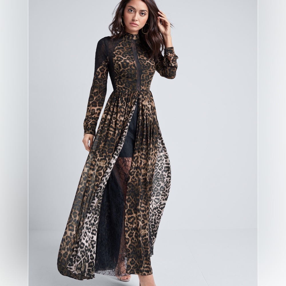 Leopard printed dress